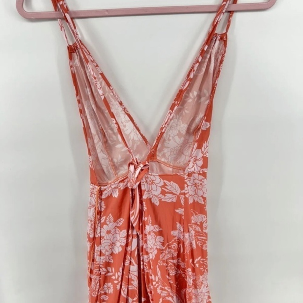 Free People Ashley Dress color is Coral - Picture 4 of 7